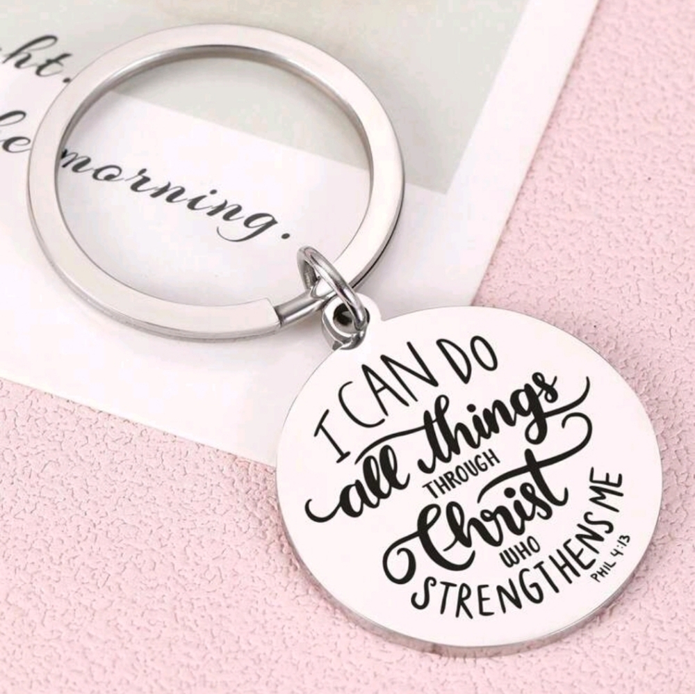 Inspirational Keychain with Quote